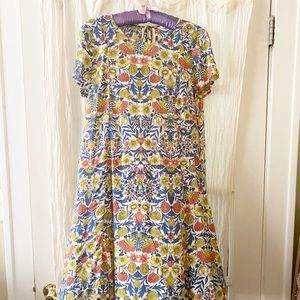 H&M Summer Dress-Floral-Shirt Sleeve-Lightweight-L